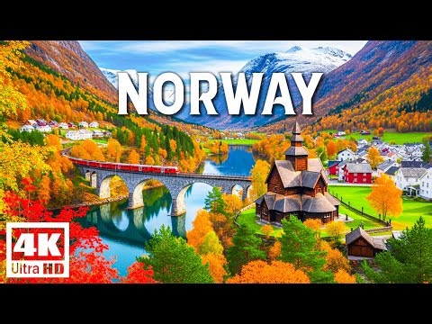 FLYING OVER NORWAY (4K UHD) - Explore the breathtaking natural landscapes of Northern Europe