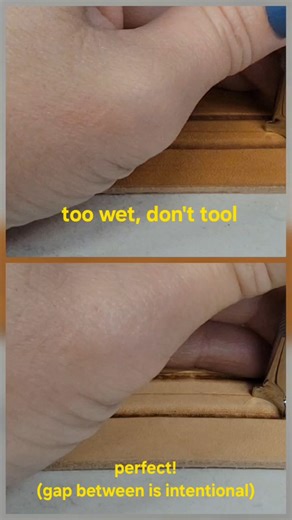 Armstrong Leather Works on Instagram: "Getting the correct moisture in your leather before tooling is an art all of its own. Too wet and the leather will mush, too dry and you won't make any impression, just right and you get a beautiful brown burnish. . . . #armstrongleatherworks #leather #leatherwork #wip #leathercraft #tooling #custom #leansomethingnew"