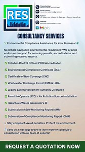1.5K views · 161 shares | Environmental Compliance Services? Request a quotation now!! Scan the QR Code or visit this link: bit.ly/RES-RFQ #EnvironmentalConsultancy #RESConsultancy #DENRpermits #DENR #LLDA #environmentalcompliance | RES Environmental Consultancy Services | Facebook