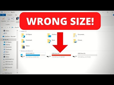 How to Fix Your USB Drive Showing Wrong Size on Windows (with diskpart)