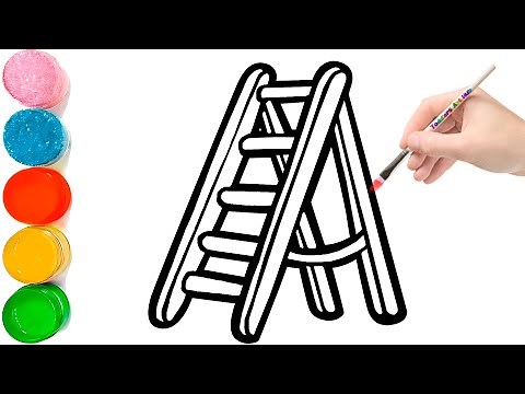 How to Draw Ladder Easy | Ladder Drawing Step by Step