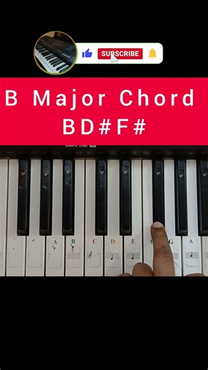 B Major Chord | Shorts | Piano Tutorial | Piano Lesson For beginners | How To Play Piano