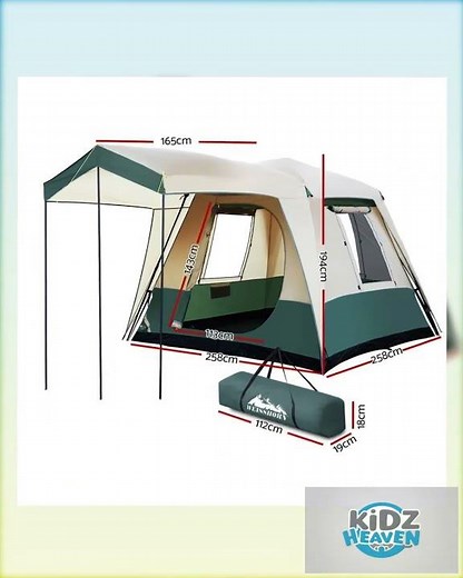 Weisshorn Instant Up Camping Tent 4 Person Pop up Tents Family Hiking Dome Camp