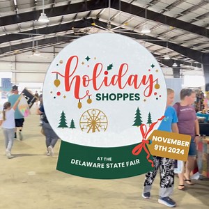 19 shares | Join us THIS SATURDAY, November 9th, for our annual Holiday Shoppes Craft & Vendor Show, featuring over 200 crafters and vendors with decorations to strum up the holiday spirit, unique stocking stuffers, and gifts for the ones you love!  Secure your tickets today! | Delaware State Fair | Facebook