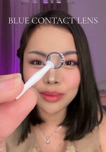 wow hanimey la dito vebs haha #contactlens #blueeyes