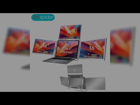 A must-have product! Triple Screen Portable LCD Backlit Monitor FHD Display Secondary Screen Conne