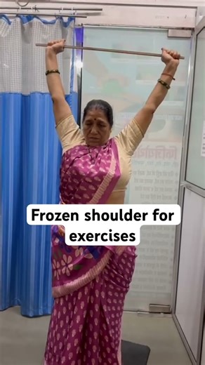 Wand exercises for frozen shoulder exercises.#physiotherapyexercises #shortsyoutubevideos
