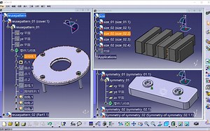CATIA三维设计装配2（重复使用阵列 定义多实例化 对称）