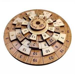Creative Crafthouse Safecracker 40 - Laser Engraved Math Puzzle for Teens - Handmade in The USA