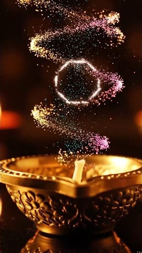 Lighting a lamp... with pure magic. ✨ #diwali