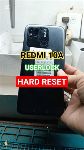 Redmi 10A Userlock Hared Reset ( All Redmi Hard Reset ) #foryou #shorts #reset #redmi