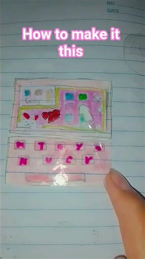 how to make it this one keyboard and so cute laptop paper