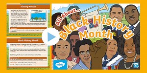 KS1 All About Black History Month PowerPoint