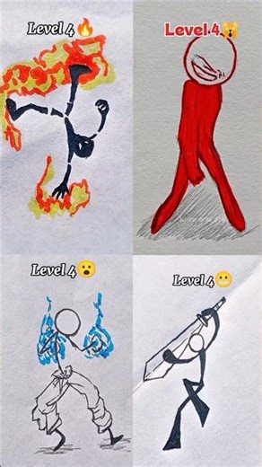 Stickman art competition | Beginner to advanced #art #drawing #shorts #stickman