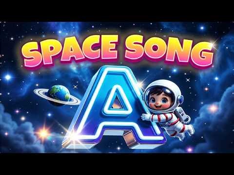 Space ABC Phonics Song A–Z 🚀 | A for Astronaut to Z for Zodiac | Fun Outer Space Alphabet Song