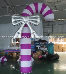4m Tall Inflatable Candy Cane