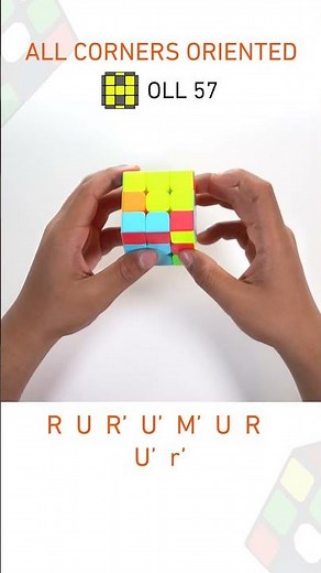 Learn OLL 57 All Corners Oriented shapes in 60 sec | Cubelelo