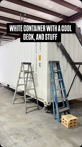 WHITE CONTAINER WITH A COOL DECK, AND STUFF | Simple Shipping Containers