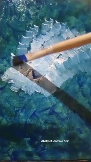 Satisfação de realizar uma obra abstract mesmo que pequena é sensacional,você precisa sentir.