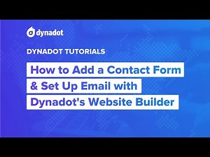 How to Add a Contact Form & Set up Email with Dynadot's Website Builder