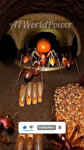 Life Inside an Ant Colony with micro camera 🐜. | #ants