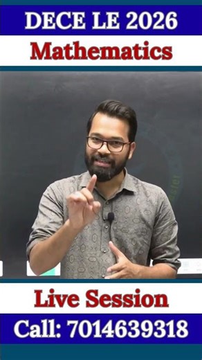 DECE LE 2026 | Mathematics | Mega Practice Session | DECE LE Exam #lateralentry #decele2026