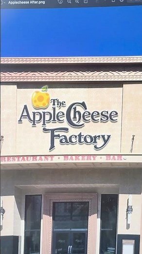 Combining the Applebees and Cheesecake Factory logos! #logos #logodesign #redesign #mashup #shorts