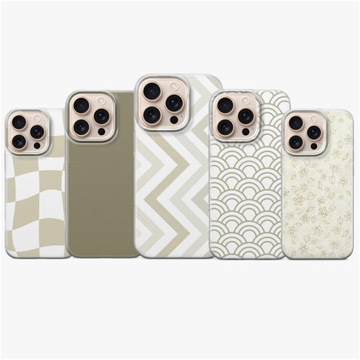 Beige Phone Case Pattern Line Cover for iPhone 17pro, 16E, 15, 14, 13 Samsung S26, S25fe, S23, A57 Pixel 10A, 10proxl, 9A, 8A, 8pro, 7A - Etsy