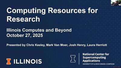Computing Resources for Research: Illinois Computes and Beyond