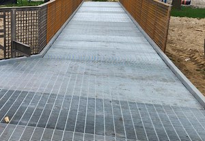 [Hot Item] Rust Prevention Galvanized 60%-85% Open Area Drain Webforge Steel Grating