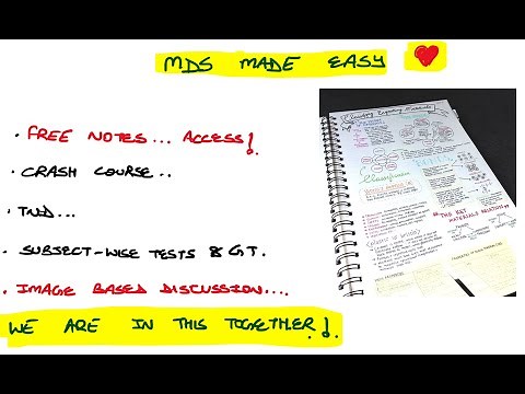 Free Notes MDS Access: MDS MADE EASY ❤️