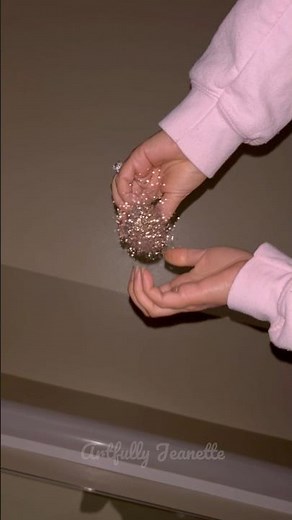 Slow mo sparkle drop | mesmerizing magical glitter fall