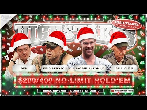 WELCOME TO THE BIG LEAGUES! Eric Persson, Patrik Antonius, Bill Klein - SUPER HIGH STAKES [REPLAY]