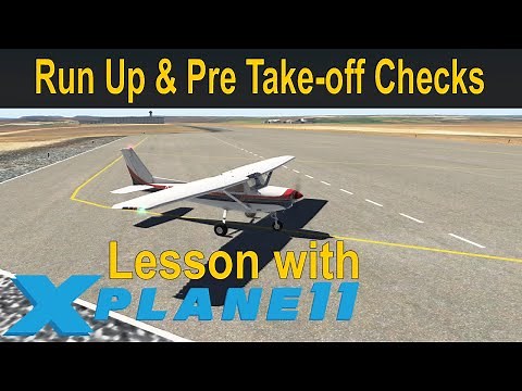 Aircraft Engine Run Up and Pre Take-off Checks