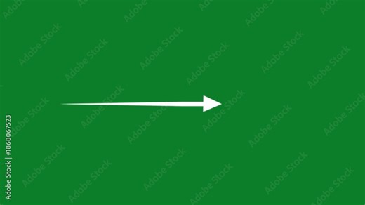 Arrow symbols animated on transparent background. can be used to attract attention to a specific point in your video, like a piece of text or an icon, profit arrow business concept, 4k animation