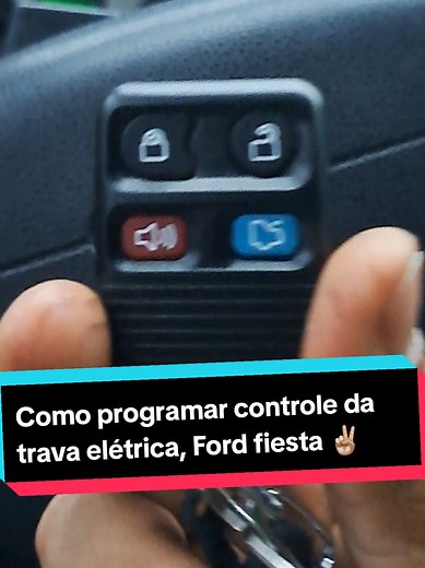 Como programar controle da trava elétrica Ford fiesta #dicasdoleo #frod #fiesta #travaeletrica #controle @Ford Motor Company