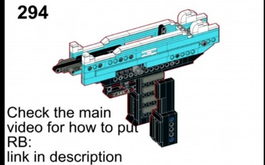 Lego Full-Auto Micro Uzi [Blowback Rubber Band Gun] [FREE Instruction]