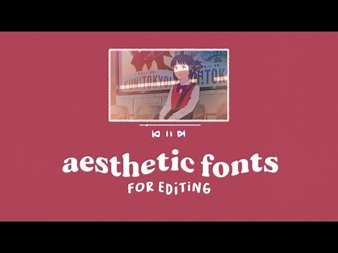 30 cute aesthetic fonts for editing + dingbats font 🌷