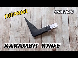 ORIGAMI KARAMBIT PAPER KNIFE TUTORIAL|HOW TO MAKE A PAPER KNIFE WEAPON|STEP BY STEP INSTRUCTIONS
