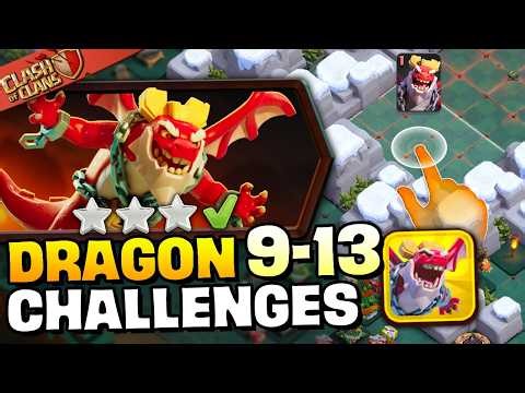 Easily 3 Star Dragon Escape Challenges 9-13 (Clash of Clans)
