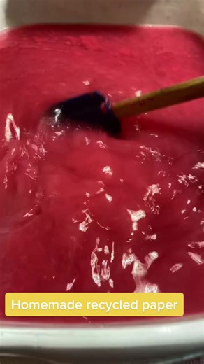 Homemade Recycled Paper Making Process