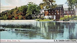 Codorus Navigation canal cut north of York