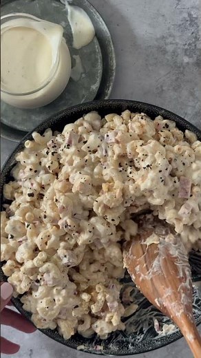 Pimento Macaroni Salad with Ham