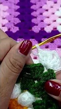 05 How to crochet Square or color sample No. 67 for quilts and cushions step by step