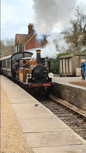 Victorian Steam Train Fenchurch Departs a Station with Impressive Bark! #trains #railway #subscribe
