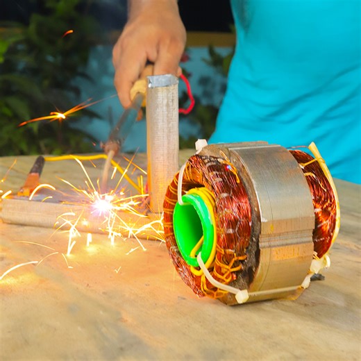 Water pump coil turn into powerful welding machine at home! | Dian Creative
