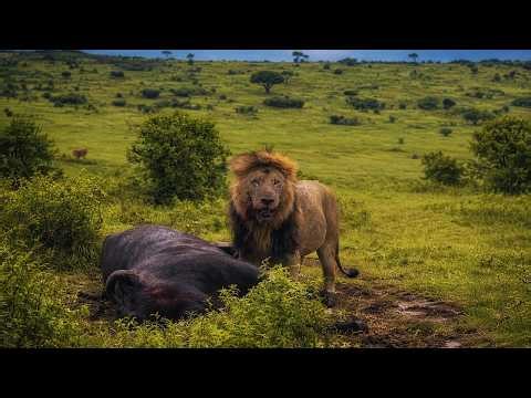 Manywele Male Lion with his Buffalo Kill | Masaimara | 23 March 2026