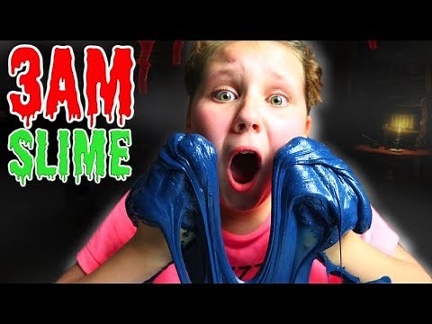 DO NOT MAKE FLUFFY SLIME AT 3AM!! OMG SO SCARY!!