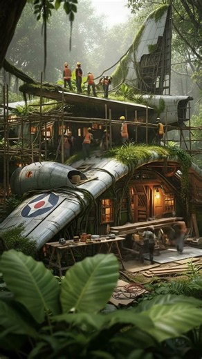 Airplane House Reborn: Villa Renovation Masterpiece #decorhacks #livingroommakeover #renovation