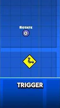 How to use the rotate trigger in geometry dash #geometrydash #editor #howto #shorts